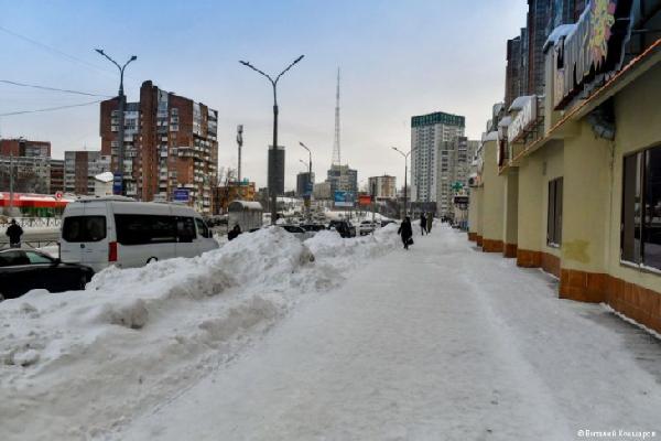 Мэр Перми Алексей Дёмкин проверил качество уборки снега в Мотовилихе и Свердловском районе