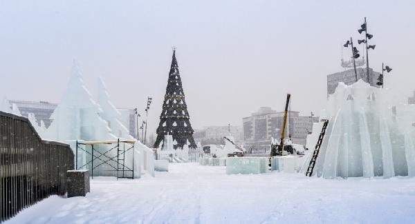 Ледовый городок в Перми закрылся до Масленицы