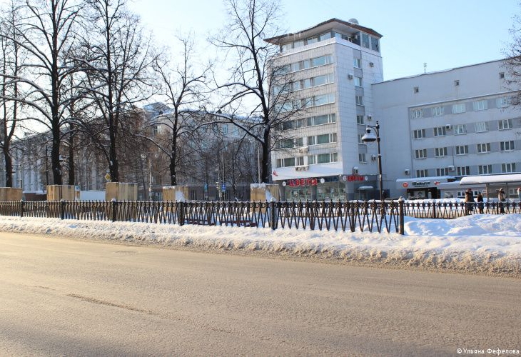 Начался капремонт на новом участке Комсомольского проспекта