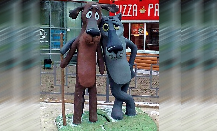 В Перми установили памятник персонажам «Жил-был пес»