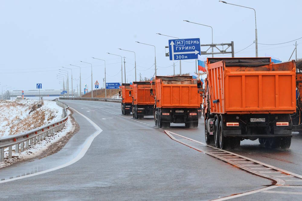 В Краснокамском округе открыли участок федеральной трассы М-7 «Волга»