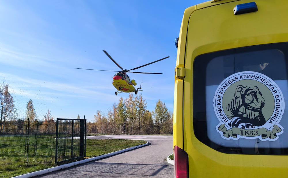 Вертолет санавиации в Прикамье начал летать в Чайковский и Суксун