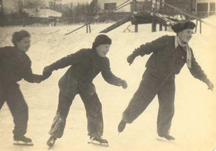 Где катались на коньках пермяки в прошлом веке
