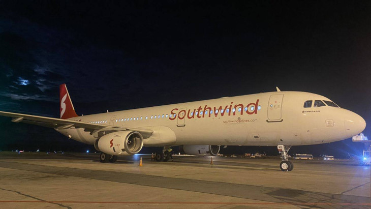 Первый рейс Southwind Airlines в Анталью улетел со 100%-ной загрузкой