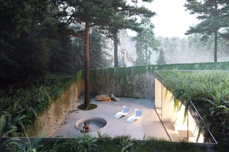 Московские архитекторы предложили построить в пермской пещере отель и сауну в лесу