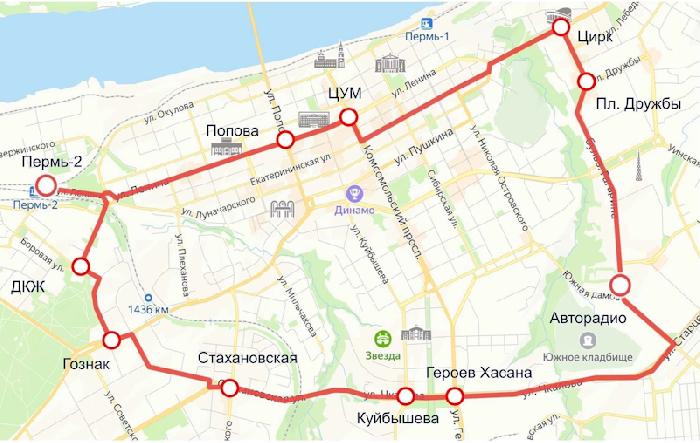 В 2025 году в Перми планируется открыть очень длинный кольцевой маршрут