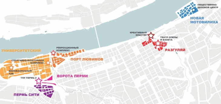 Схема набережной перми