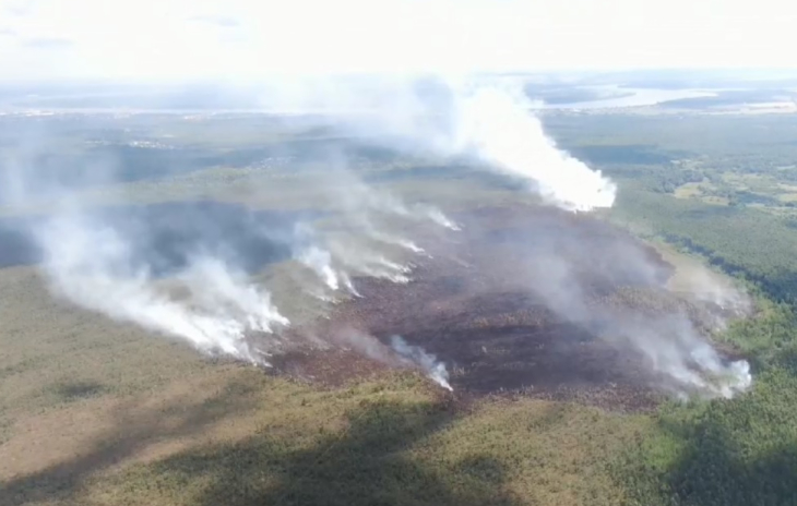 Сегодня дням удалось локализовать лесной пожар в Краснокамском районе