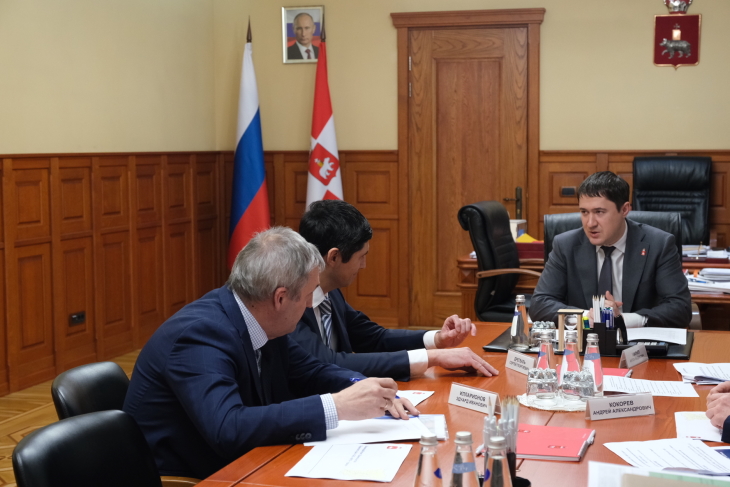 Дмитрий Махонин и Сергей Дрегваль обсудили развитие электросетевого комплекса Прикамья
