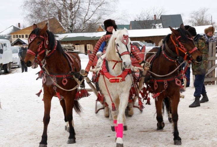 Любители лошадей и все желающие могут проводить зиму 18 февраля в Юго-Камском конно-спортивном клубе. 