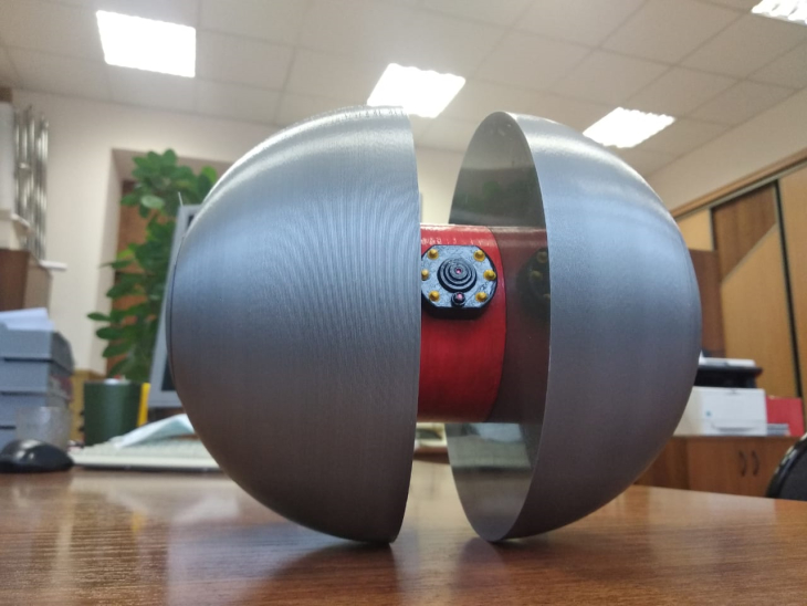 В Перми показали сферического робота для контроля трубопроводов