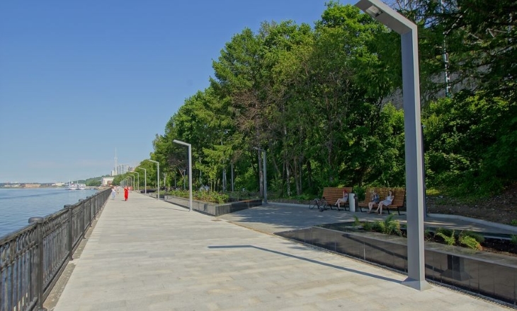 Отремонтированный участок набережной после открытия, 2014 год (фото senat-perm.livejournal.com)