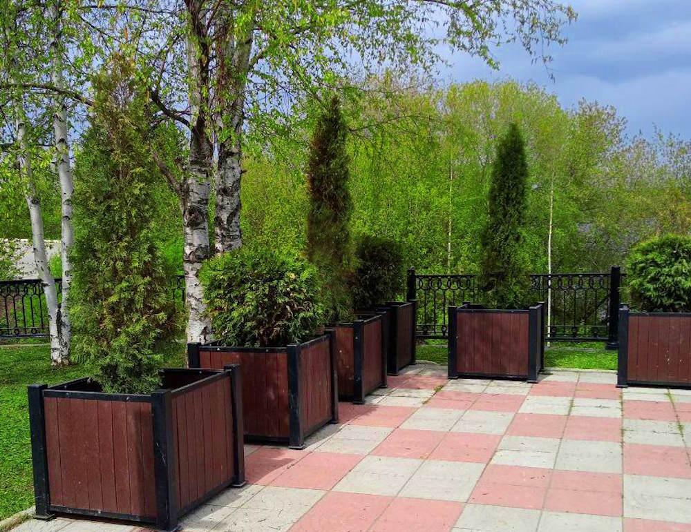 В Перми начали устанавливать мобильное озеленение
