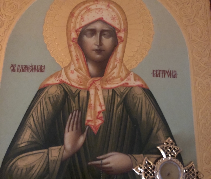 В Пермь прибыла редкая икона Блаженной Матроны Московской