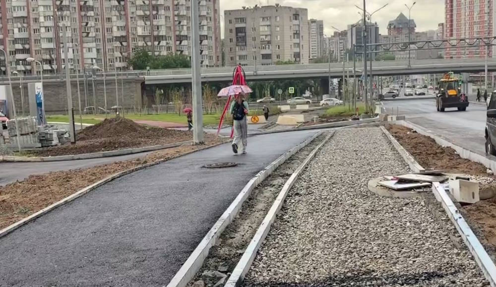 В Перми на улице Карпинского уложат цветной асфальт на тротуаре