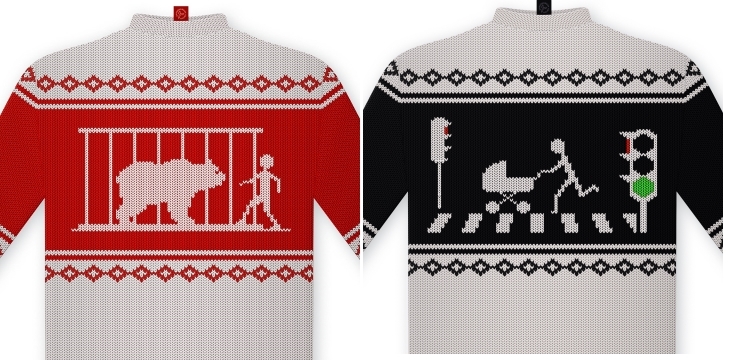 свитер с «оленями» 