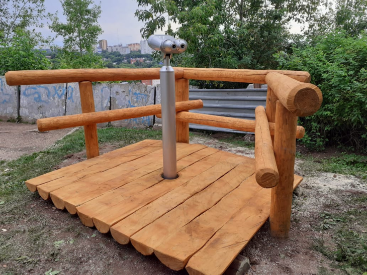 В Перми открылась смотровая площадка с подзорной трубой