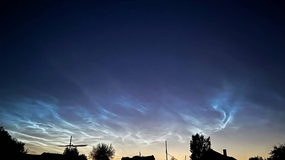 В Прикамье замечены серебристые облака с метеорной пылью