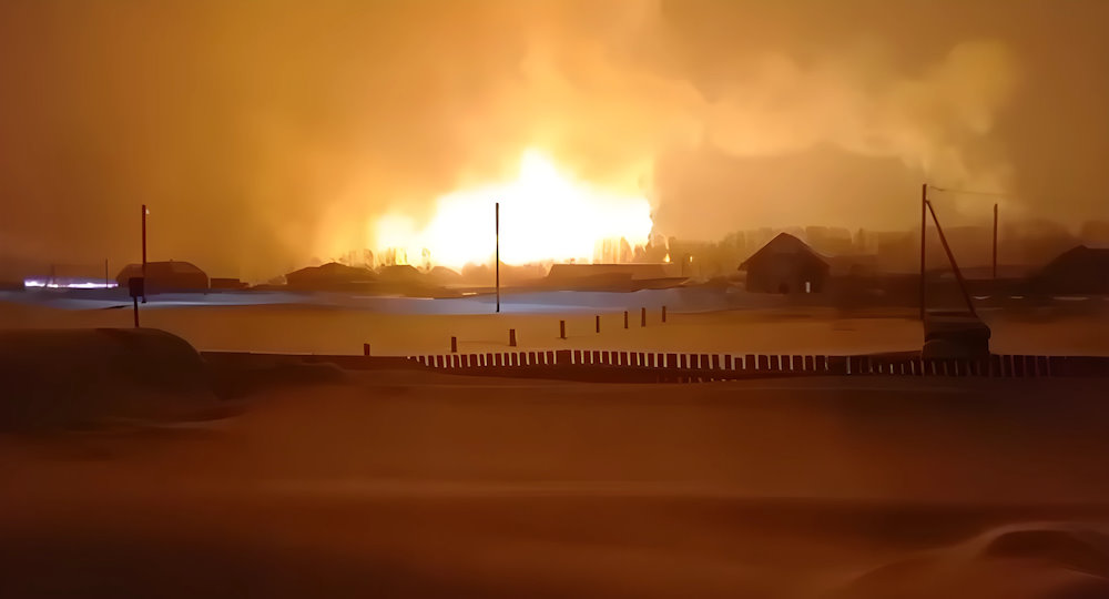 В Куеде произошло возгорание на газопроводе