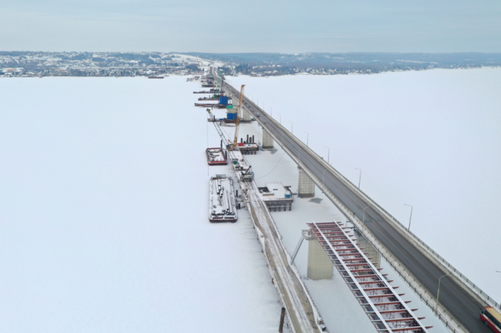 Запуск движения по новому мосту через Чусовую планируется в конце года