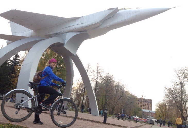Инженер-конструктор Галина ездит на работу на велосипеде с 2012 года.