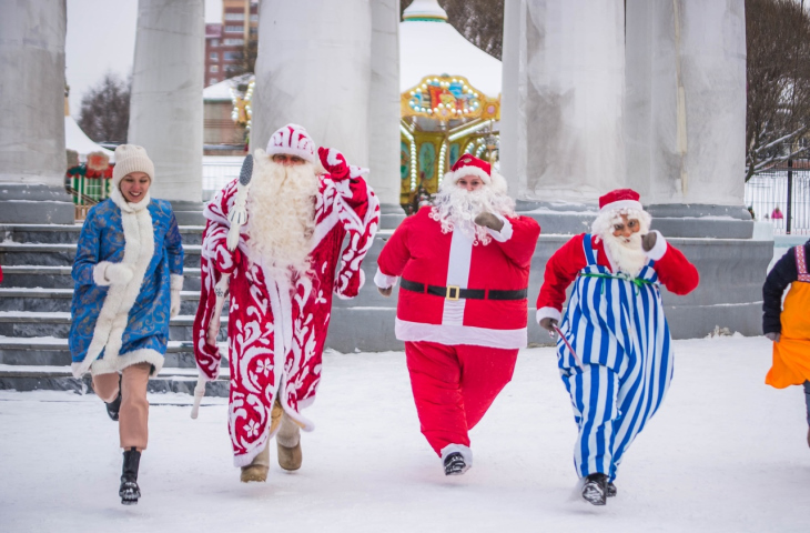 В воскресенье в Перми пройдет забег Дедов Морозов и Снегурочек 