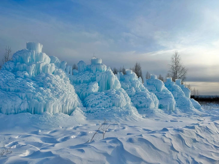 В феврале в Пермском крае откроется парк 10-метровых ледопадов