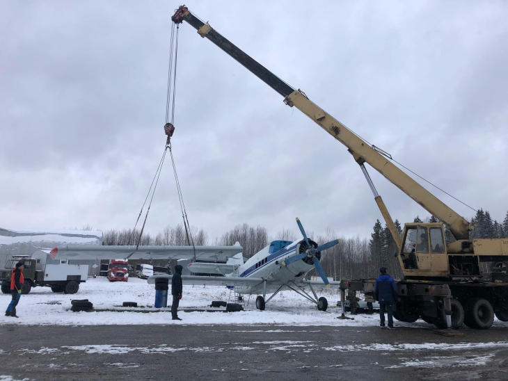  Машина была доставлена на лысьвенский аэродром из Свердловской области.