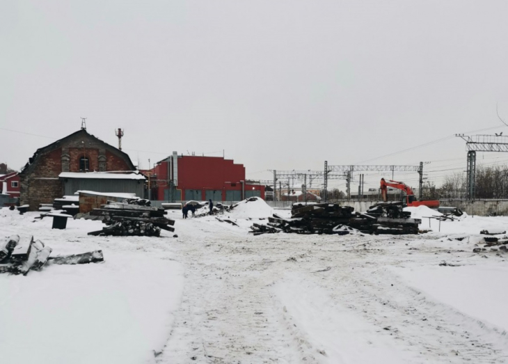 На месте строительства галереи установят огромную палатку для раскопок