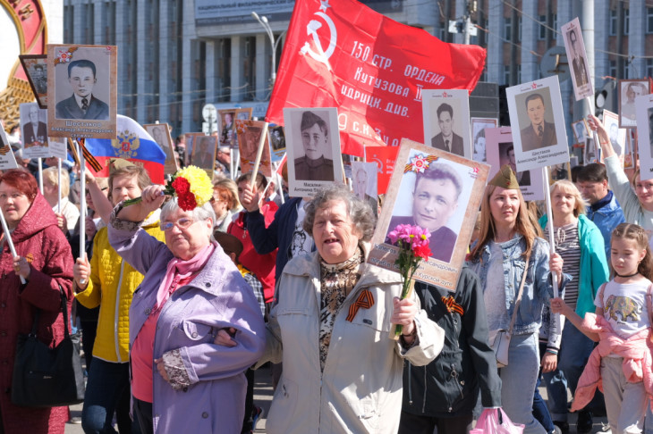 В колонне «Бессмертного полка» прошли 46 тысяч пермяков