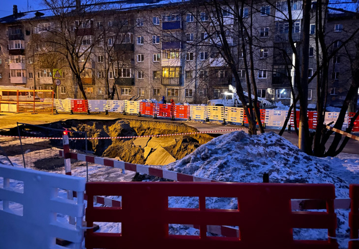В Перми приступили к ремонту коллектора на ул. Торговая 
