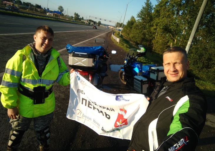 Два приятеля из Перми доехали на мотоциклах до Сахалина