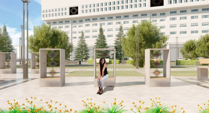 Городские власти планируют провести реконструкцию сквера у гостиницы «Урал».