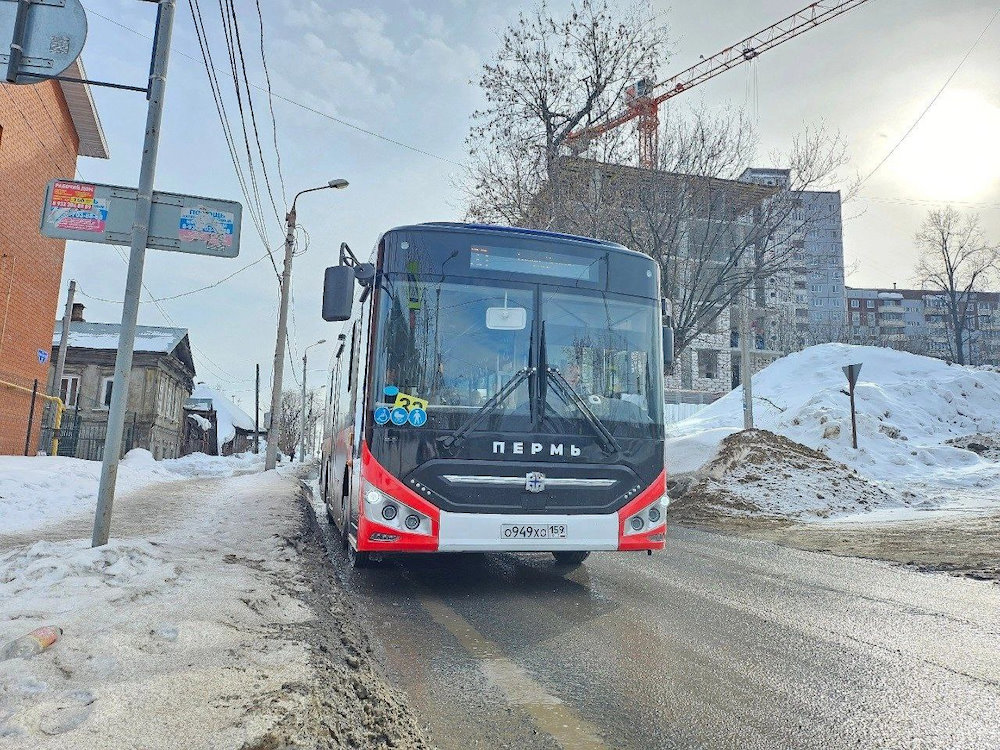 В Перми на маршруте №33 начал работать китайский автобус Zhong Tong 