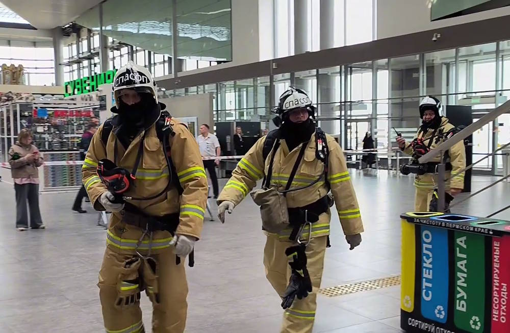В аэропорту «Большое Савино» отработали действия во время учебной атаки беспилотников