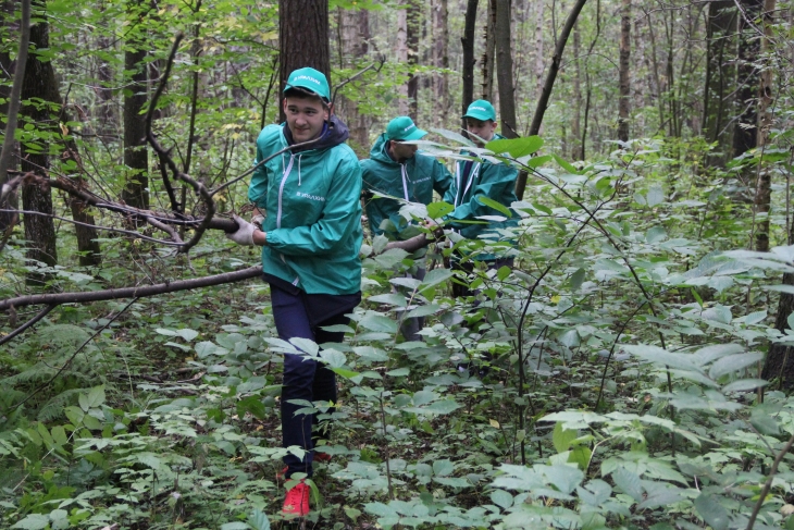 Школьники, студенты и работники «УРАЛХИМа» расчистили седьмой квартал Черняевского леса