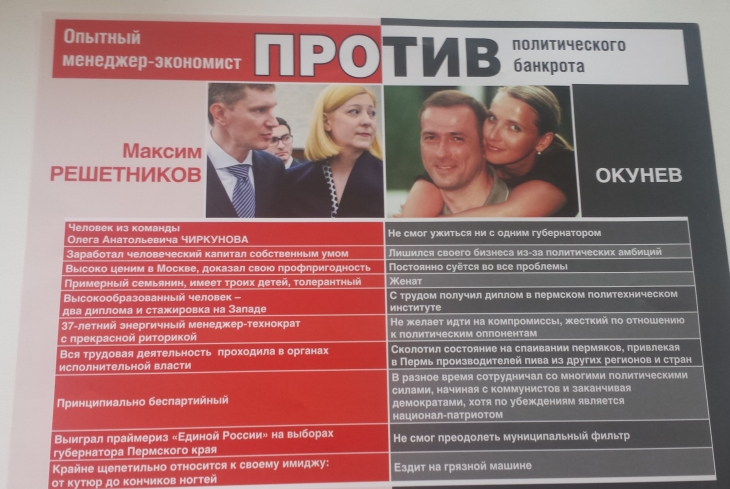 В Перми появились анонимные листовки про фаворита выборов губернатора