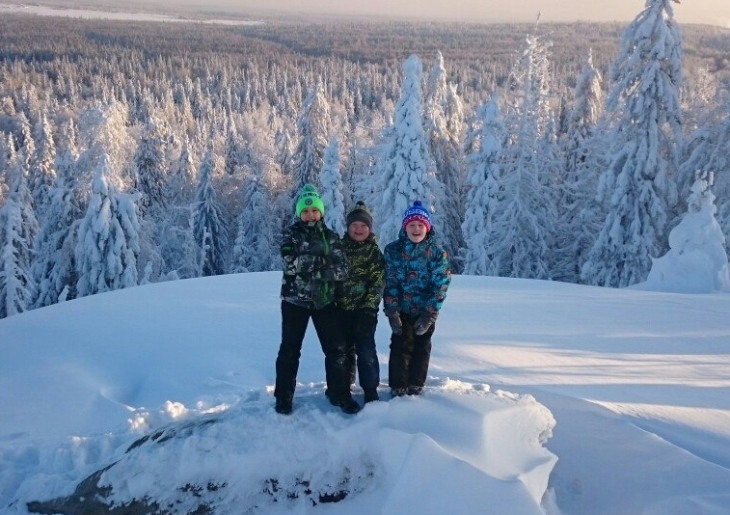 Где  зимой  можно путешествовать с детьми в Прикамье?