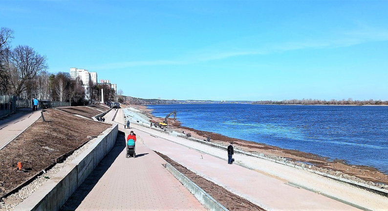 В Закамске открыли часть новой набережной