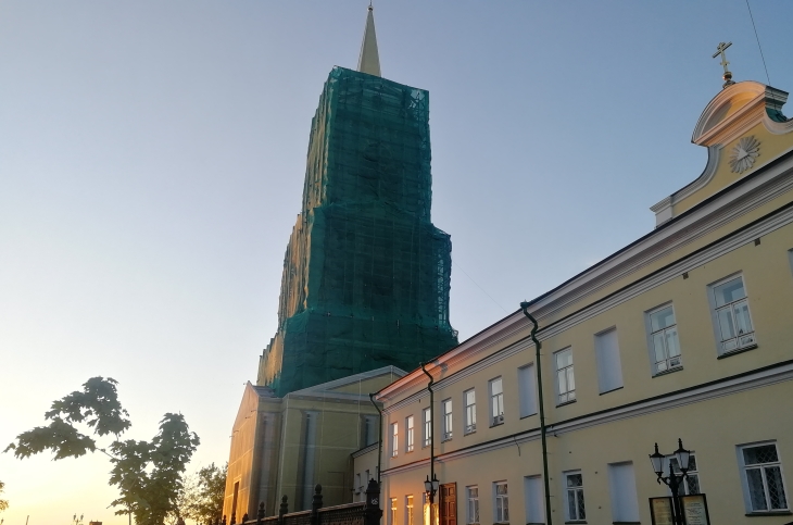 В Перми началась замена окон в здании Собора Спасо-Преображенского монастыря