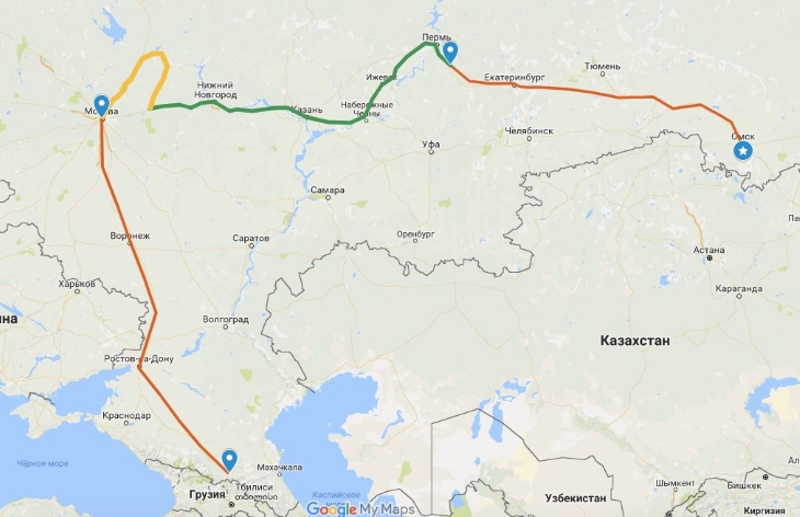 Тюмень казахстан карта