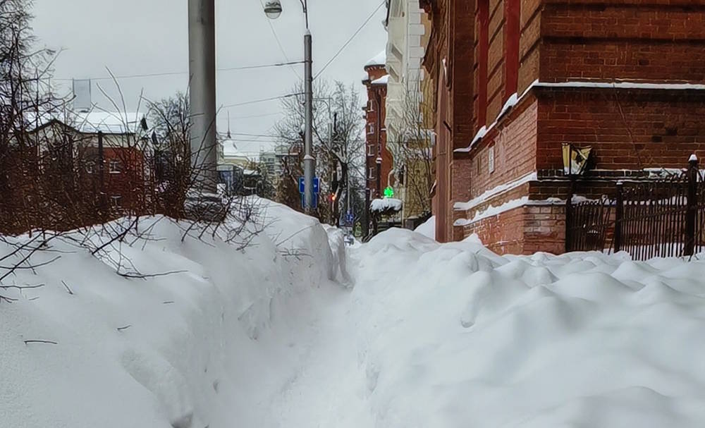 В Перми выпало рекордное количество снега на 143 года