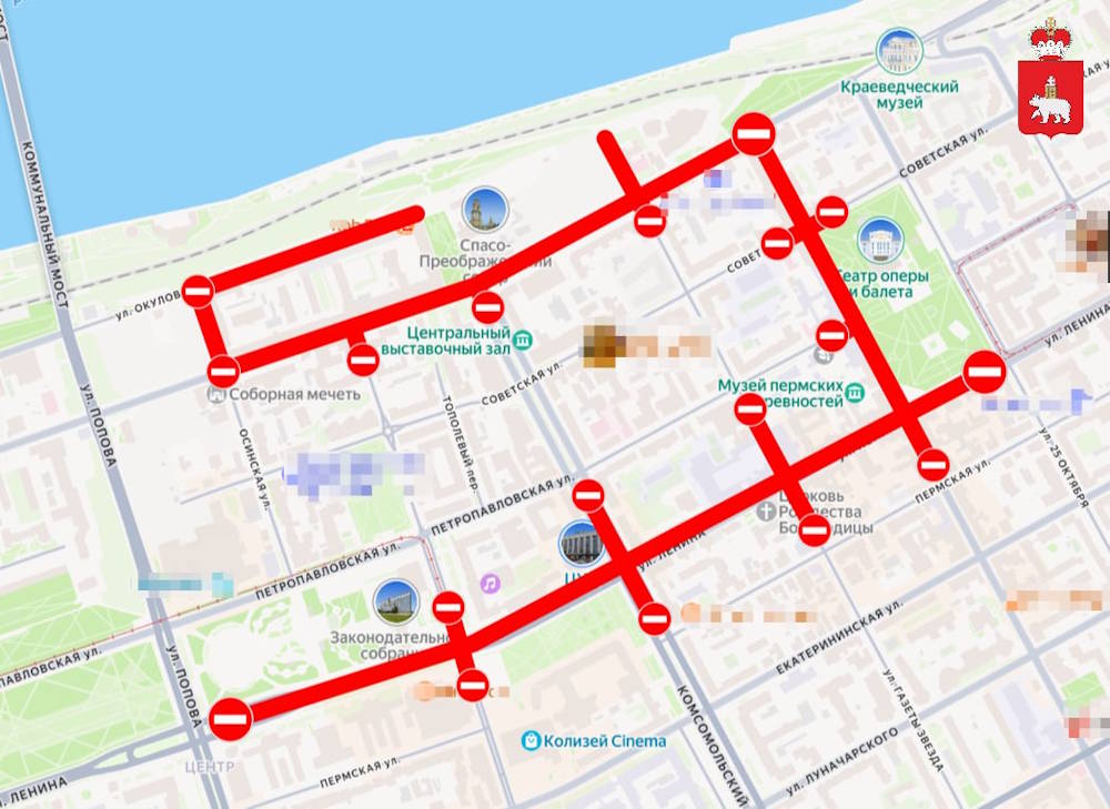 В центре Перми 23 мая будет перекрыто движение из-за полумарафона