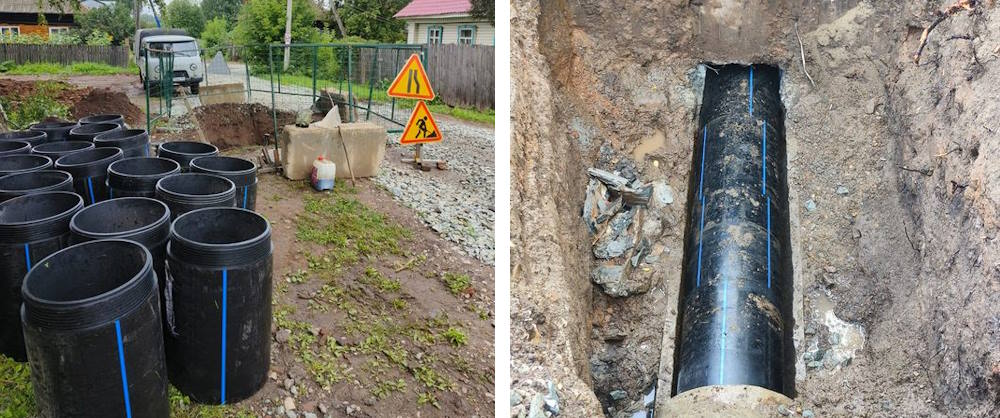 В Мотовилихинском районе сеть водоотведения обновляют резьбовыми модулями