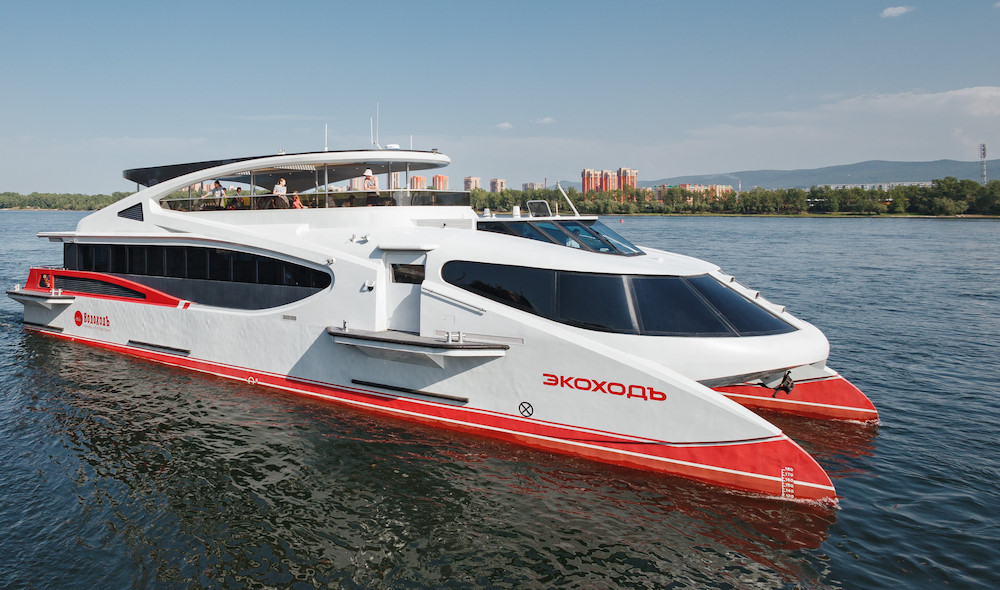 На речные маршруты в Пермском крае выйдет электрокатамаран Ecocruiser