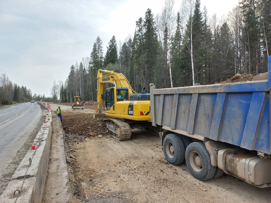 На трассе Пермь-Березники завершается строительство дополнительных полос