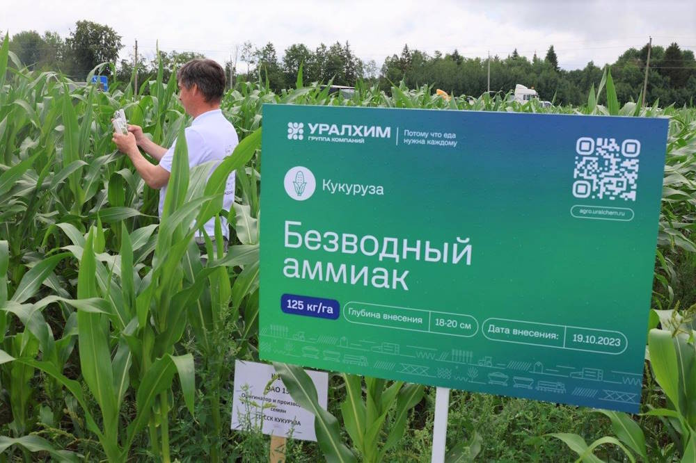 «Уралхим» и Пермский НИИ сельского хозяйства провели опыт с аммиаком