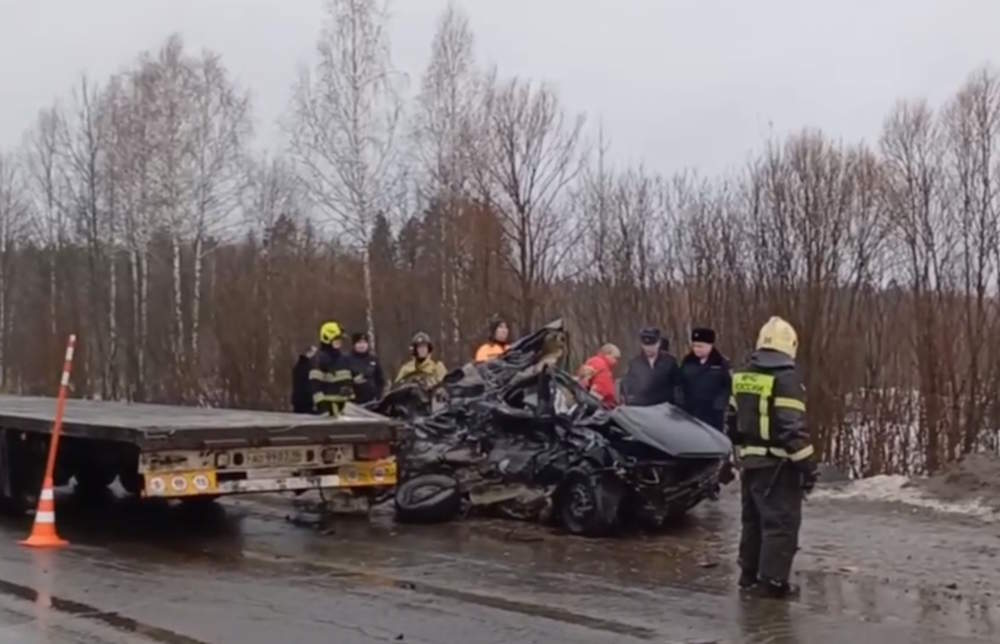 В Прикамье водитель Kia разбился насмерть в лобовом столкновении с грузовиком