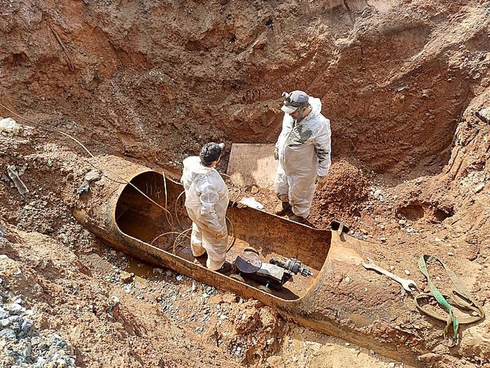 В Индустриальном районе идет капитальный ремонт магистрального водовода