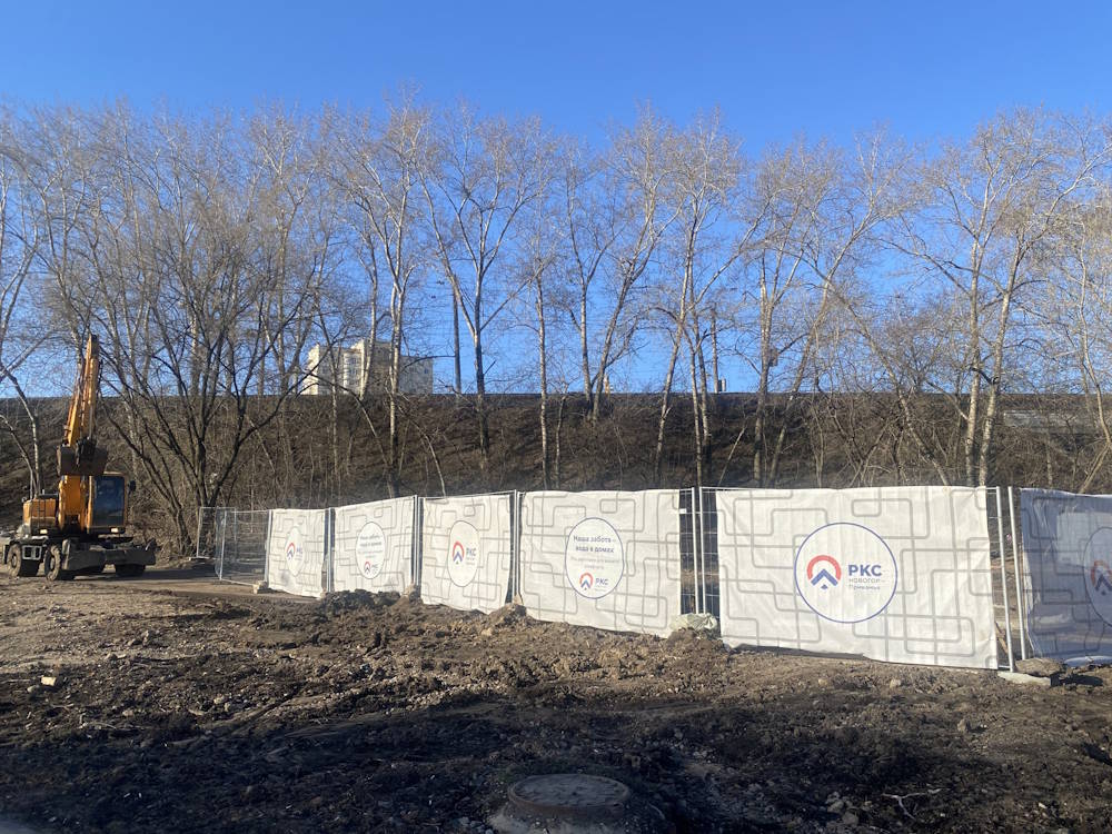 В Дзержинском районе закончили строительство нового коллектора